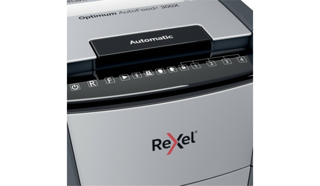Shredder Rexel Optimum AutoFeed+ 300X Automatic Cross Cut Paper Shredder