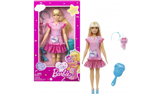 Barbie Doll Mattel Barbie My First Barbie Doll + kitty HLL19