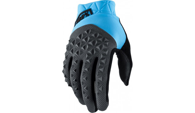 100% Gloves 100% GEOMATIC Glove cyan charcoal size. S (hand length 181-187 mm) (NEW)