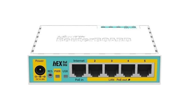 MikroTik RouterBOARD hEX PoE lite with 650MHz CPU 64MB RAM 5xLAN 10068 5712505973196