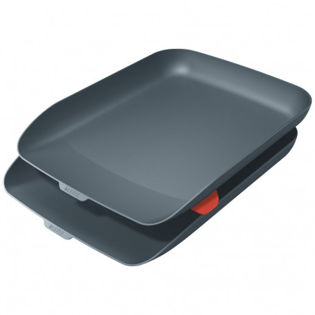 Letter Tray Set Leitz Cosy 2pcs Grey