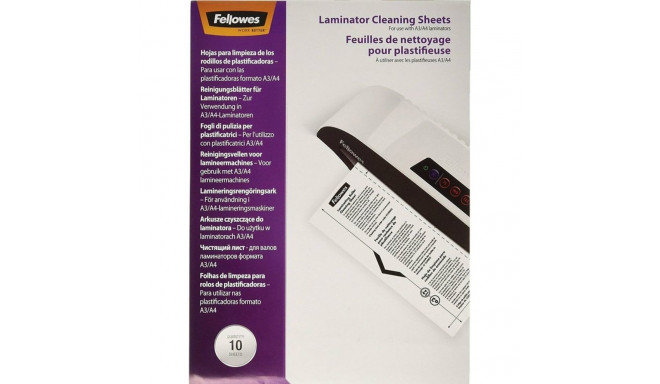 Puhastusleht laminaatorile FELLOWES 5320604 10 lehte
