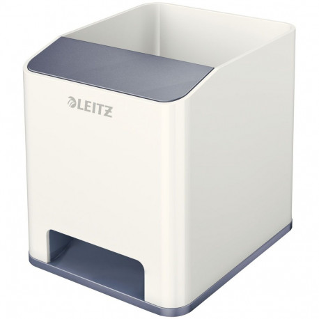 Sound Pen Holder Leitz WOW Pearl White