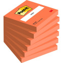 Note paper 76x76mm POST-IT 654 neon orange 100 sheets