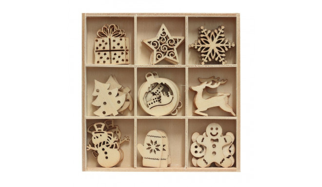 Puidust ornamendid Jõulud 45tk