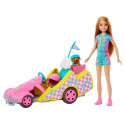 Doll Barbie Stacie and Go Kart movie vehicle