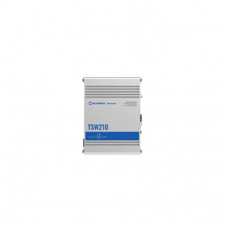 Teltonika TSW210 Industrial Unmanaged Switch | 8 x Gigabit Ethernet, 2 x SFP | DIN Rail Moun