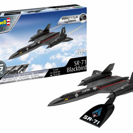 Plastikust mudellennuk SR-71 Blackbird Easy-Click 1/110