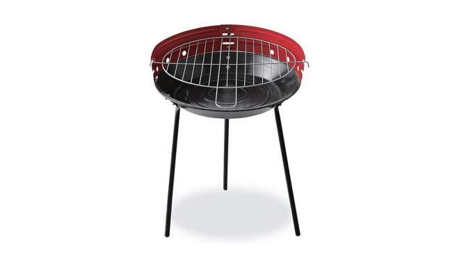 Jalgadega Söegrill EDM 73832 Punane/Must Raud Ø 33 x 45 cm