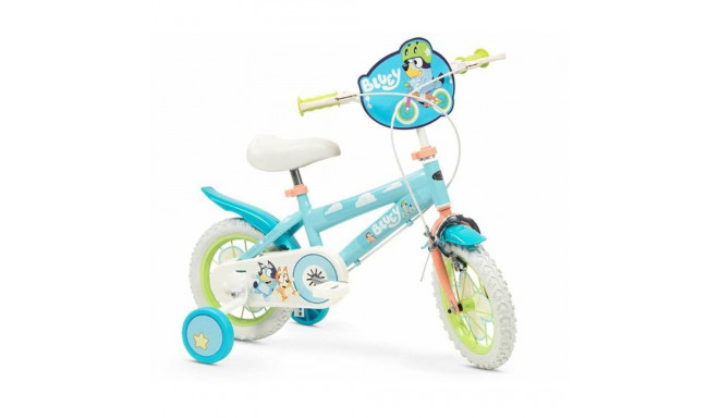 Children's Bike Bluey 12" Blue Green