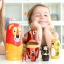 Matryoshka puidust loomakujud Funimals InnovaGoods 11 Tükid, osad