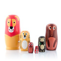 Matryoshka puidust loomakujud Funimals InnovaGoods 11 Tükid, osad