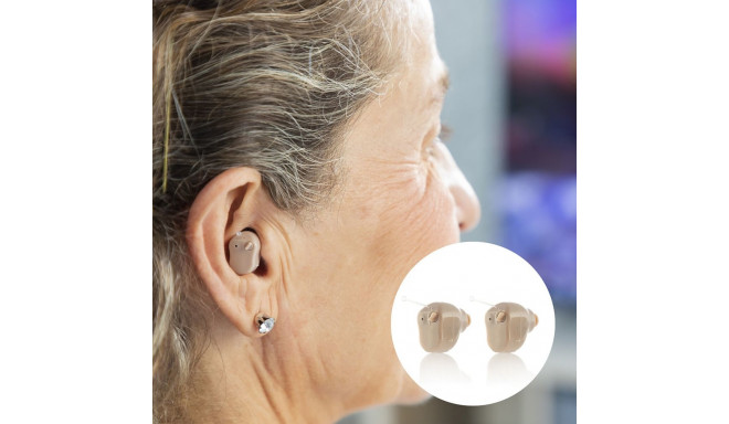 In-ear Hearing Amplifier with Accessories Hearzy InnovaGoods 2 Units