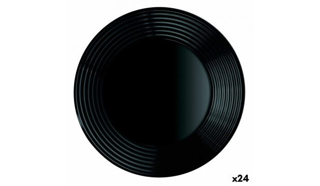 Deep Plate Luminarc Harena Black Glass (Ø 23,5 cm) (24 Units)