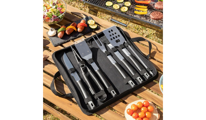 Grillitarvikute komplekt ümbrisega BBSet InnovaGoods 12  Tükid, osad