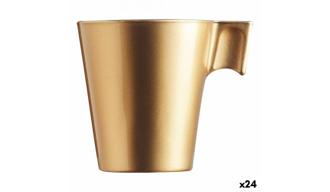 Cup Luminarc Flashy Golden 80 ml Glass