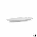 Pasniegšanas Plate Quid Gastro 30 x 13 x 2,5 cm Keramika Balts 6 gb. (Pack 6x)