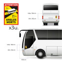 Līmes EDM Angles Morts Autobuss 3 gb. 17 x 25 cm