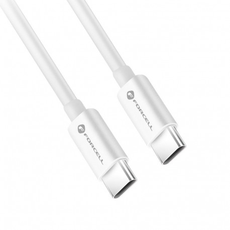 Cable USB C to USB C Forcell F-Energy QC4.0 PD 5A 100W 3 m C339 white