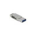 DeLOCK 54075 USB flash drive 64 GB USB Type-A / USB Type-C 3.2 Gen 1 (3.1 Gen 1) Silver