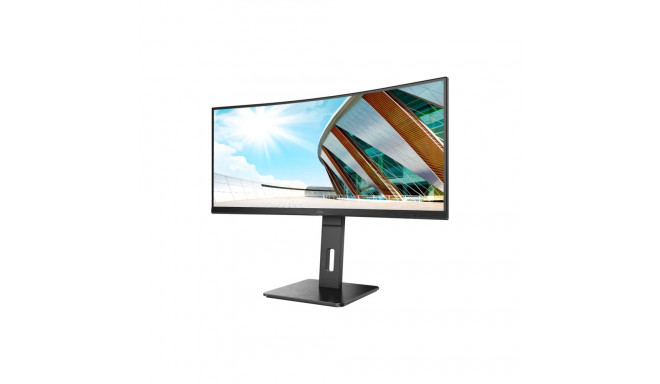 86,4cm/34'' (3440x1440) AOC Pro-Line CU34P2A 21:9 1ms USB 2xHDMI DisplayPort VESA kõlar 2K UHD must
