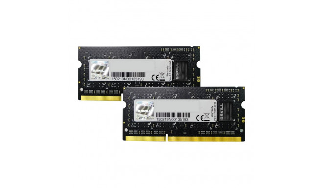 G.Skill SODIMM laptop memory, DDR3, 8 GB, 1600 MHz, CL9 (F3-12800CL9D-8GBSQ)