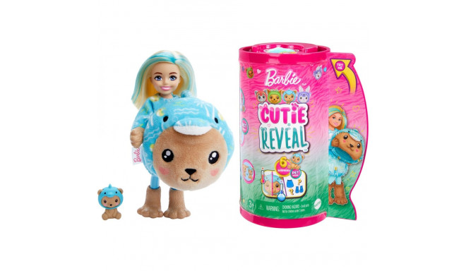 Barbie Doll Mattel Cutie Reveal Chelsea Bear-Dolphin Series Animal Costumes HRK30