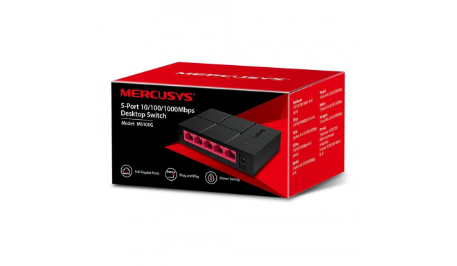 Mercusys MS105G Switch 5-port Gigabit Ethernet