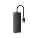 ADAPTER USB-A 4XUSB3.0 25CM BLACK