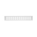 ALUMIN. VENT. GRILLE, 80X500MM, SILVER