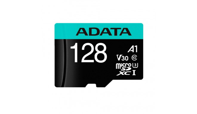 ADATA Premier Pro MicroSDXC kaart 128 GB Class 10 UHS-I/U3 A2 V30 (AUSDX128GUI3V30SA2-RA1)