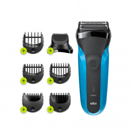 Braun Series 3 Shave&Style 310BT Shaver, Black/Blue