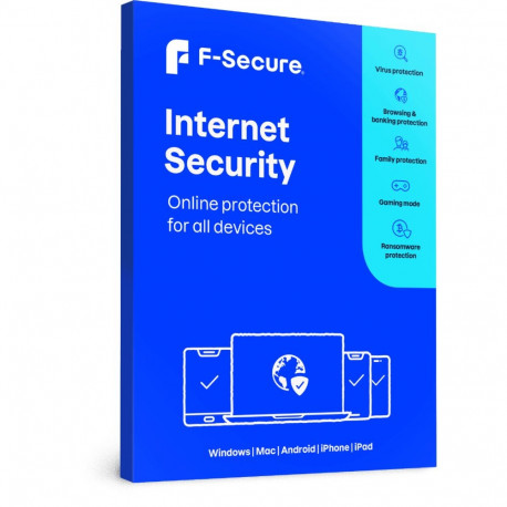 Tarkvara F-SECURE Internet Security (ESD), 2 aastat, 5 seadet
