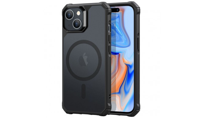Põrutuskindel mobiiliümbris ESR iPhone 15 Plus Armor Frosted, must
