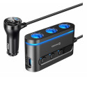 Autolaadija Swissten 2x USB-C/1x USB-A