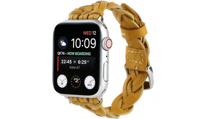 Kellarihm Trendybay Apple Watch 38/40/41mm, nahk, kollane