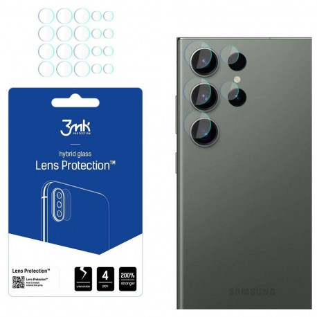 3mk telefonikaamera kaitseklaas Samsung Galaxy S23 Ultra Hybrid Glass