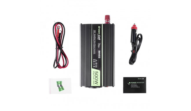 Green Cell  Registered  Voltage Car Inverter 12V to 230V  500W/1000W