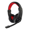 Gembird GHS-01 headphones/headset Head-band Black Red