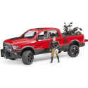 Bruder Dodge RAM 2500 Power Wagon with a trailer and a motorcycle Ducati 02502