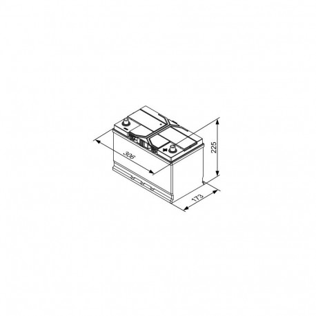 Bosch EFB S4 E42 85Ah 800A 306x173x225-+