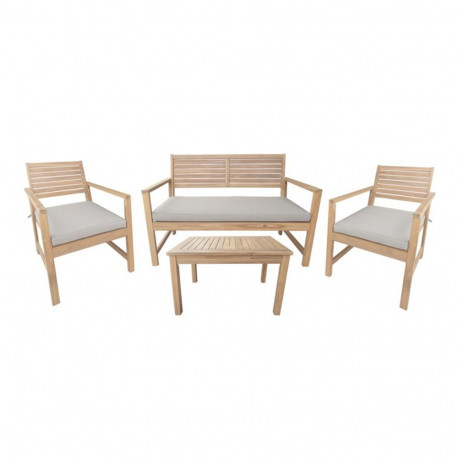 Aiamööblikomplekt FORTUNA laud, pink ja 2 tooli, akaatsia