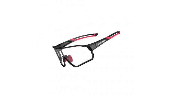 Rockbros 10135 photochromic UV400 cycling glasses - black and red