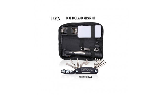 Bicycle Gear - Zestaw narzędzi rowerowych w etui 14 elementów