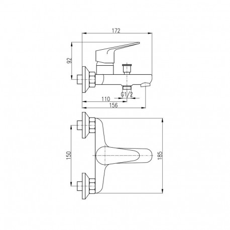 BATH FAUCET DVI254.5