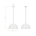 HANGING LAMP P16051A-D40 60W E27