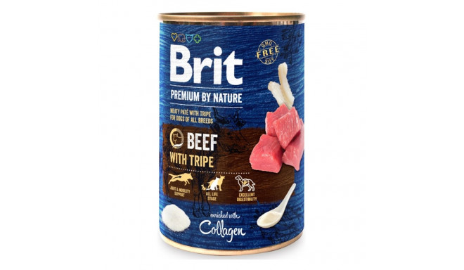 BRIT Premium by Nature Beef with Tripe - Wet dog food - 400 g