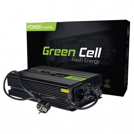 Green Cell INV07 toiteadapter/inverter Auto 300 W Must