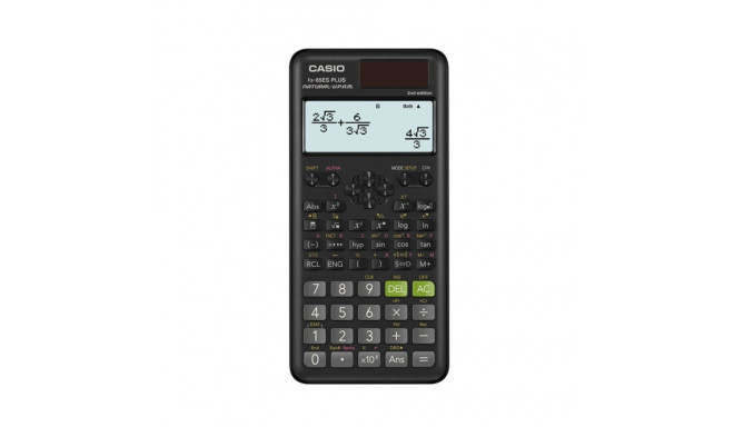 CASIO FX-85ESPLUS-2 B CALCULATOR SCIENTIFIC 252 FUNCTIONS 77X162MM, CARDBOARD BOX, BLACK