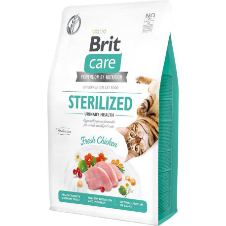 BRIT Care teraviljavaba steriliseeritud urinary kuiv kassitoit 2 kg